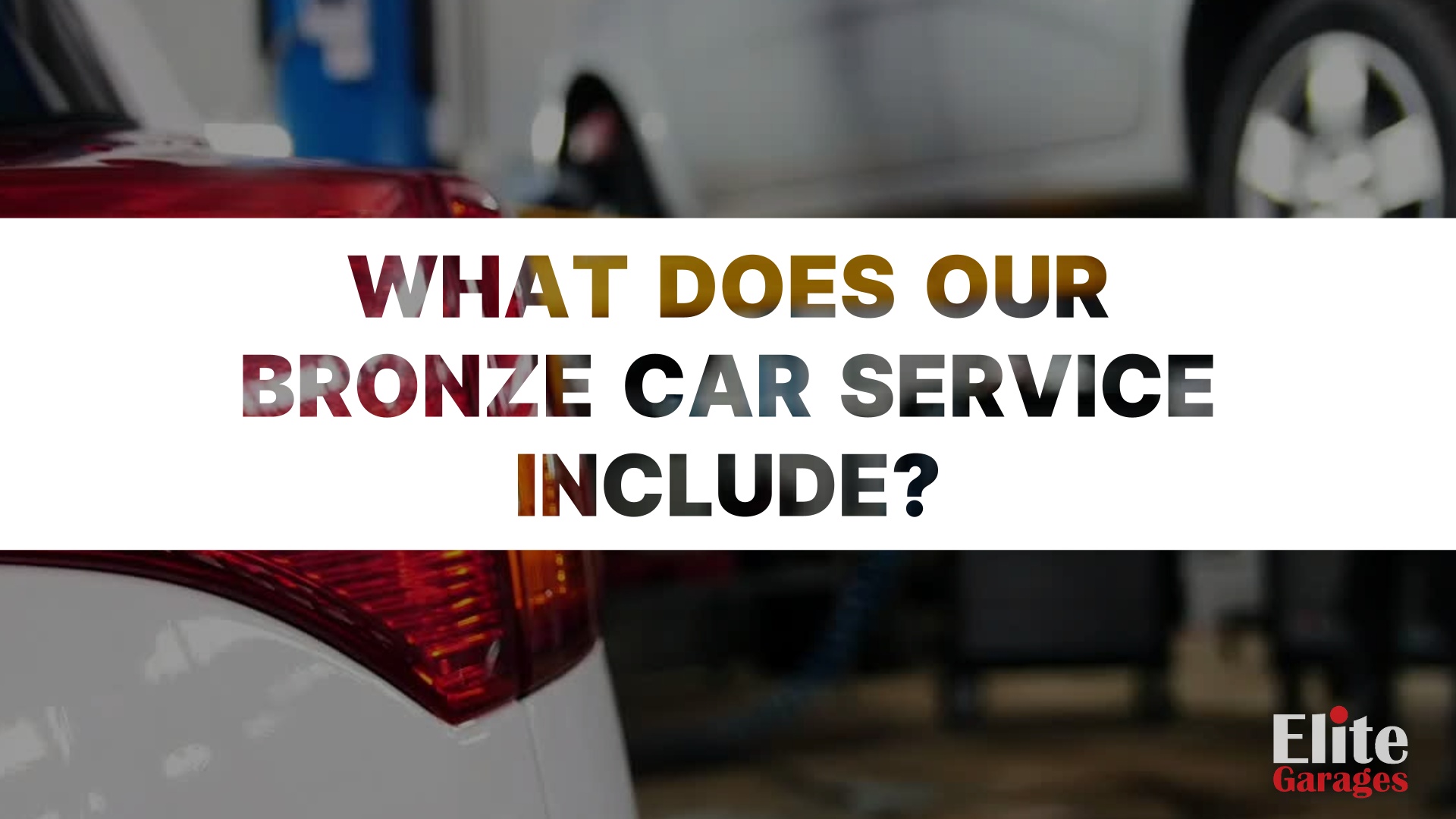 What's Included On The Bronze Car Service? LANDSCAPE