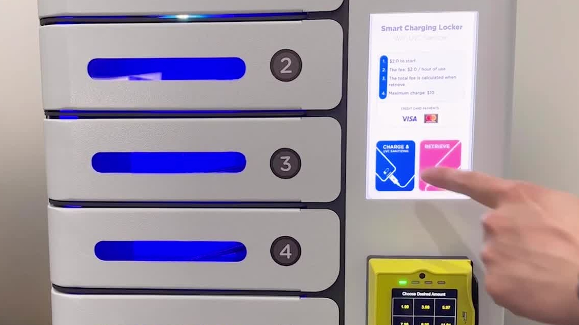 Charging Lockers Stations: funzionamento